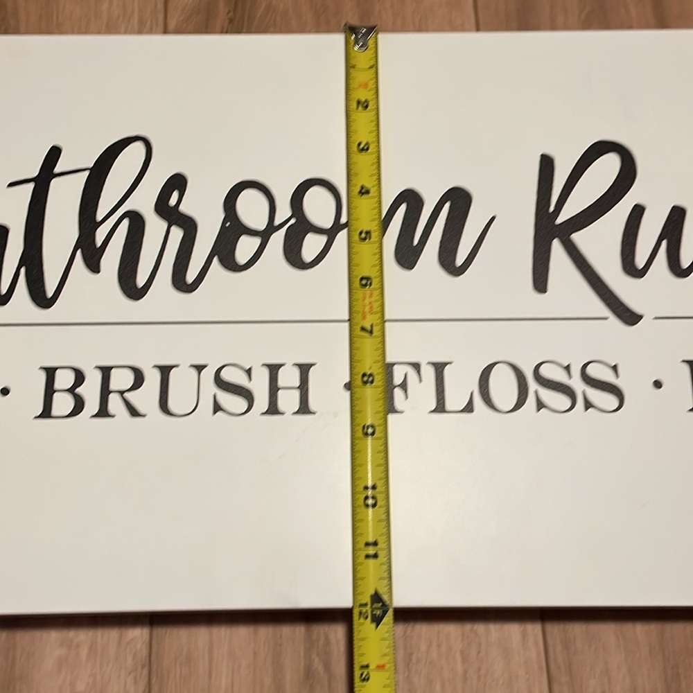Farmhouse Bathroom Rules Sign - Picture 5 of 6
